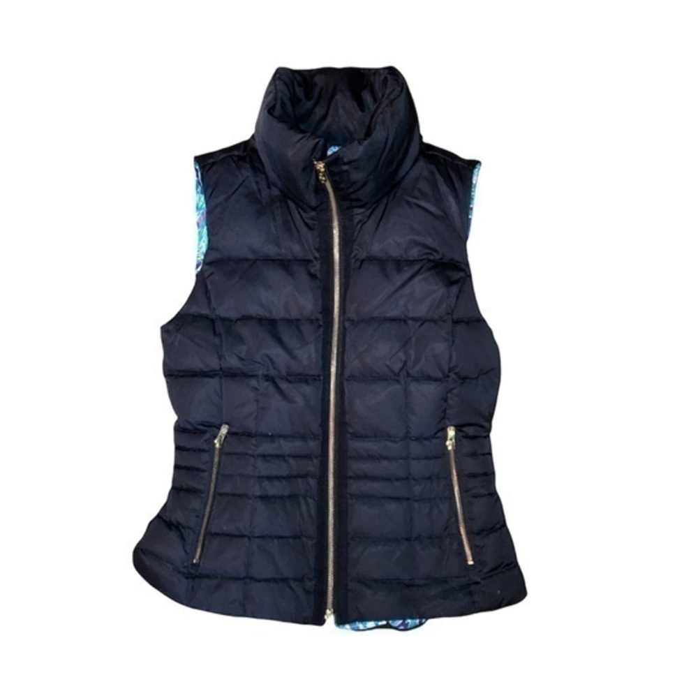 Lilly Pulitzer black down filled puffer vest